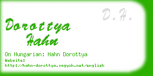 dorottya hahn business card